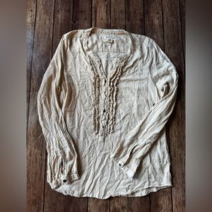 🤍 Ruff Hewn Womens 100% Cotton long sleeve blouse - Size large